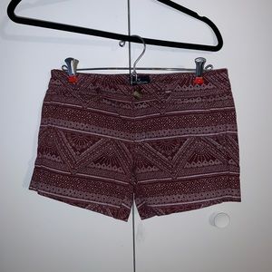 AE maroon midi shorts